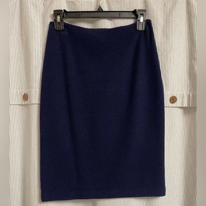 St John Caviar Wool Pencil Skirt